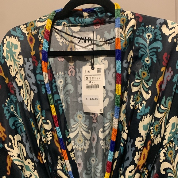 Zara size Small navy with ikat print NWTags - Picture 2 of 3